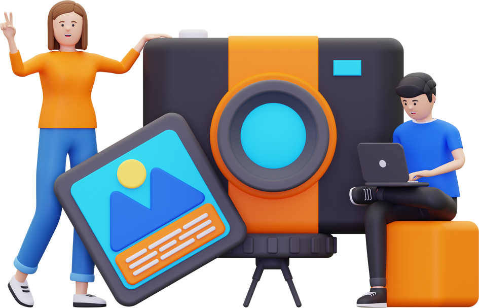 3d photography community illustration